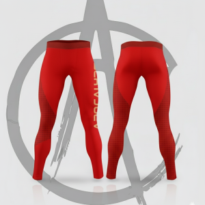 Men's red leggings