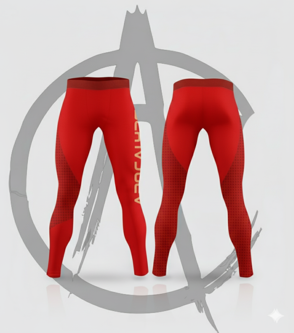 Men's red leggings