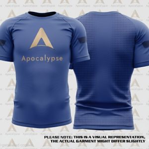 Blue short sleeve rash guard