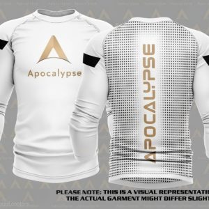 Kids White Long sleev rash guard