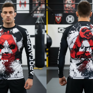 Angry Panda  long sleeve rash guard