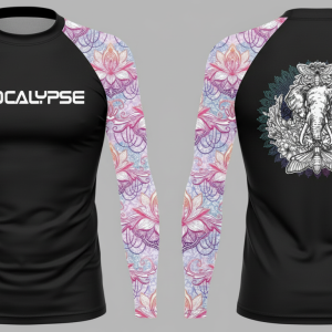Mandela Elephant ladies long sleeve rash guard