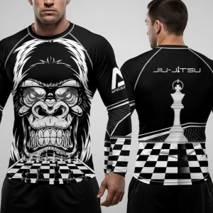 Chess Gorilla long sleeve rash guard