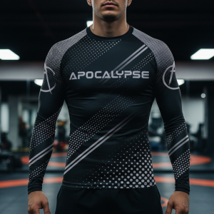 Signature Black long sleeve rash guard