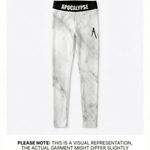 White Marble ladies leggings