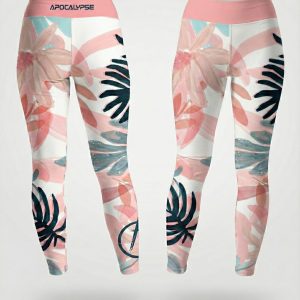 Pastel fern ladies leggings