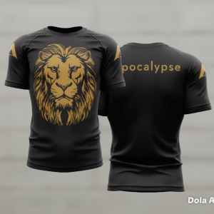 Lion short sleeve rash guard