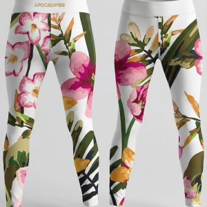 White Floral ladies leggings